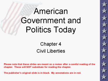 American Government and Politics Today
