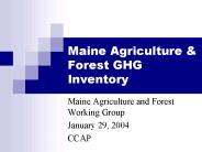 Maine Agriculture