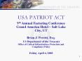 USA PATRIOT ACT PowerPoint PPT Presentation