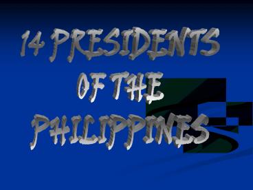 Ppt – Presidents Of The Phillipines Powerpoint Presentation | Free To  Download - Id: 611A5-Mjc2M