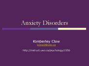 Anxiety Disorders