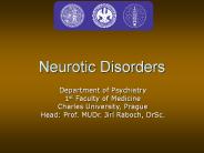 Neurotic Disorders
