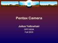 Pentax Camera PowerPoint PPT Presentation