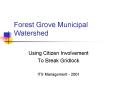 Forest Grove Municipal Watershed PowerPoint PPT Presentation