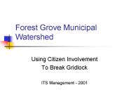 Forest Grove Municipal Watershed