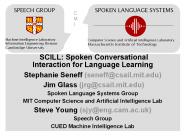 SCILL: Spoken Conversational Interaction for Language Learning