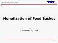 Food Basket Monetization PowerPoint PPT Presentation