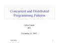 Concurrent and Distributed Programming Patterns PowerPoint PPT Presentation