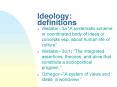 Ideology: definitions PowerPoint PPT Presentation