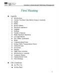 First Meeting PowerPoint PPT Presentation