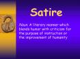 Satire PowerPoint PPT Presentation