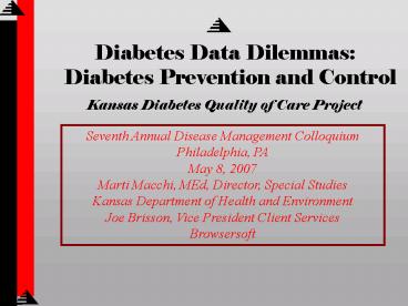 Diabetes Data Dilemmas: