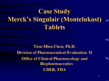 Case Study Merck