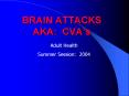 BRAIN ATTACKS AKA: CVAs PowerPoint PPT Presentation