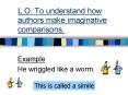 L'O' To understand how authors make imaginative comparisons' PowerPoint PPT Presentation