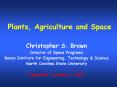 Plants, Agriculture and Space PowerPoint PPT Presentation
