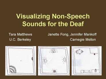 Visualizing NonSpeech Sounds for the Deaf