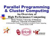 Parallel Programming