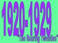 The Roaring Twenties PowerPoint PPT Presentation