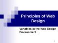 Principles of Web Design PowerPoint PPT Presentation