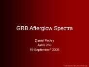 GRB Afterglow Spectra