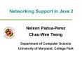 Networking Support In Java 2 PowerPoint PPT Presentation