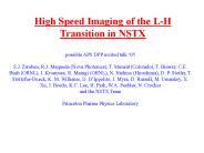 High Speed Imaging of the L-H Transition in NSTX