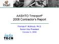 AASHTO Trnsport 2008 Contractors Report PowerPoint PPT Presentation