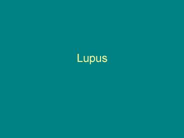 Lupus