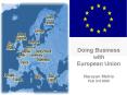Doing Business with European Union Narayan Mehta Feb 3rd 2006 PowerPoint PPT Presentation