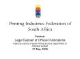 Printing Industries Federation of South Africa PowerPoint PPT Presentation