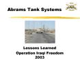 Abrams Tank Systems PowerPoint PPT Presentation