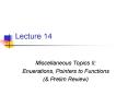Miscellaneous Topics II: PowerPoint PPT Presentation