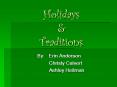 Holidays PowerPoint PPT Presentation