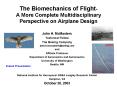The Biomechanics of Flight A More Complete Multidisciplinary Perspective on Airplane Design PowerPoint PPT Presentation
