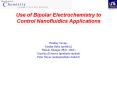 Use of Bipolar Electrochemistry to Control Nanofluidics Applications PowerPoint PPT Presentation