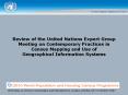 Review of the United Nations Expert Group Meeting on Contemporary Practices in Census Mapping and Use of Geographical Information Systems PowerPoint PPT Presentation