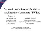 Semantic Web Services Initiative Architecture Committee SWSA