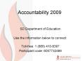 Accountability 2009 PowerPoint PPT Presentation