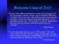 Welcome Class of 2015 PowerPoint PPT Presentation
