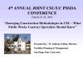 4th ANNUAL JOINT CSUUC PSSOA CONFERENCE March 2526, 2003 PowerPoint PPT Presentation