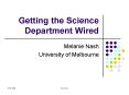 Getting the Science Department Wired PowerPoint PPT Presentation