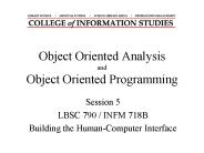 Object Oriented Analysis and Object Oriented Programming