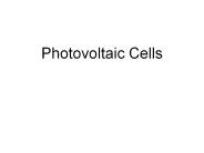 Photovoltaic Cells