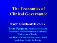 The Economics of Clinical Governance