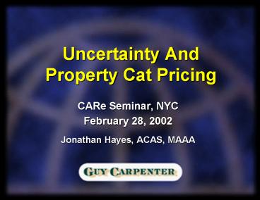 CARe Seminar, NYC