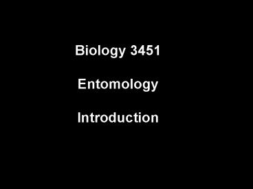 Biology 3451