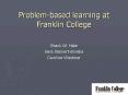 Problembased learning at Franklin College PowerPoint PPT Presentation