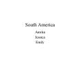South America PowerPoint PPT Presentation