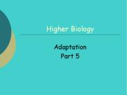 Higher Biology